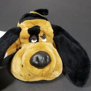 Basset Hound Dog Plush Toy   Stuffed Animal Tan Black 11 inch